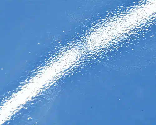 Defeito de casca de laranja na pintura industrial.