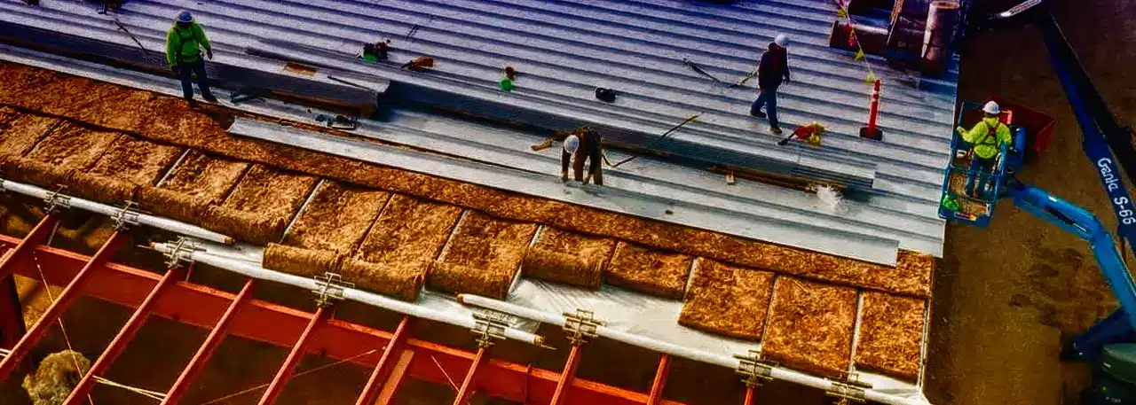 Retrofit de telhados industriais.