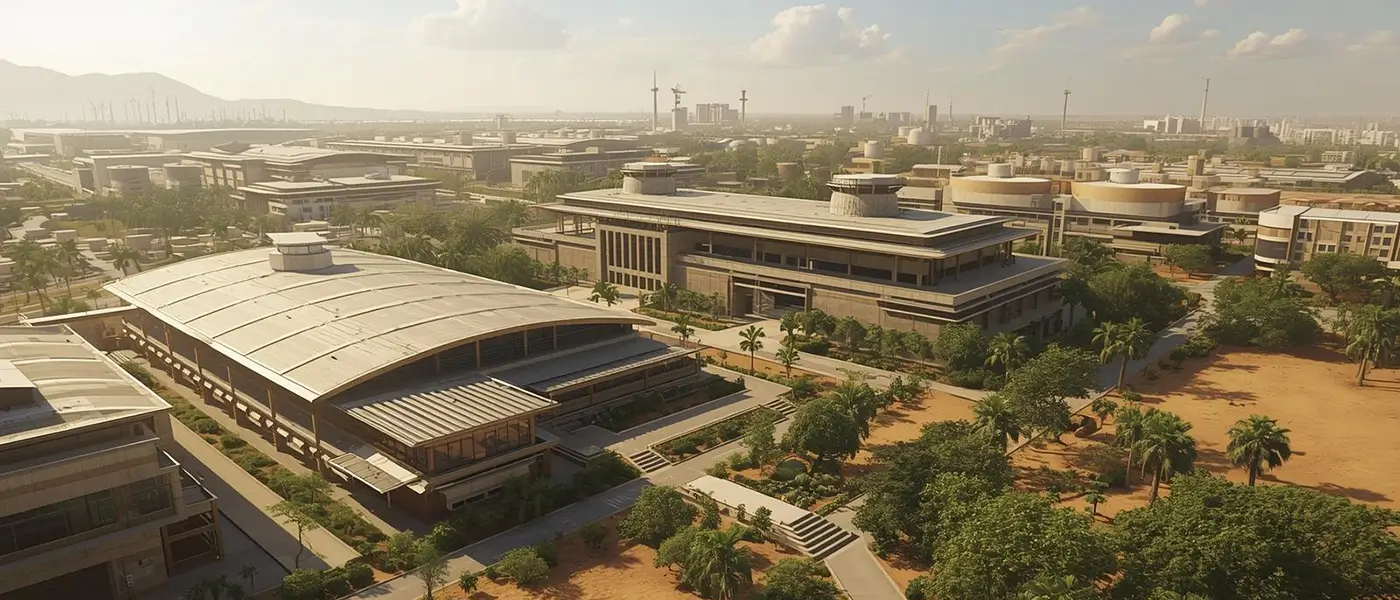 arquitetura bioclimática em ambientes industriais.