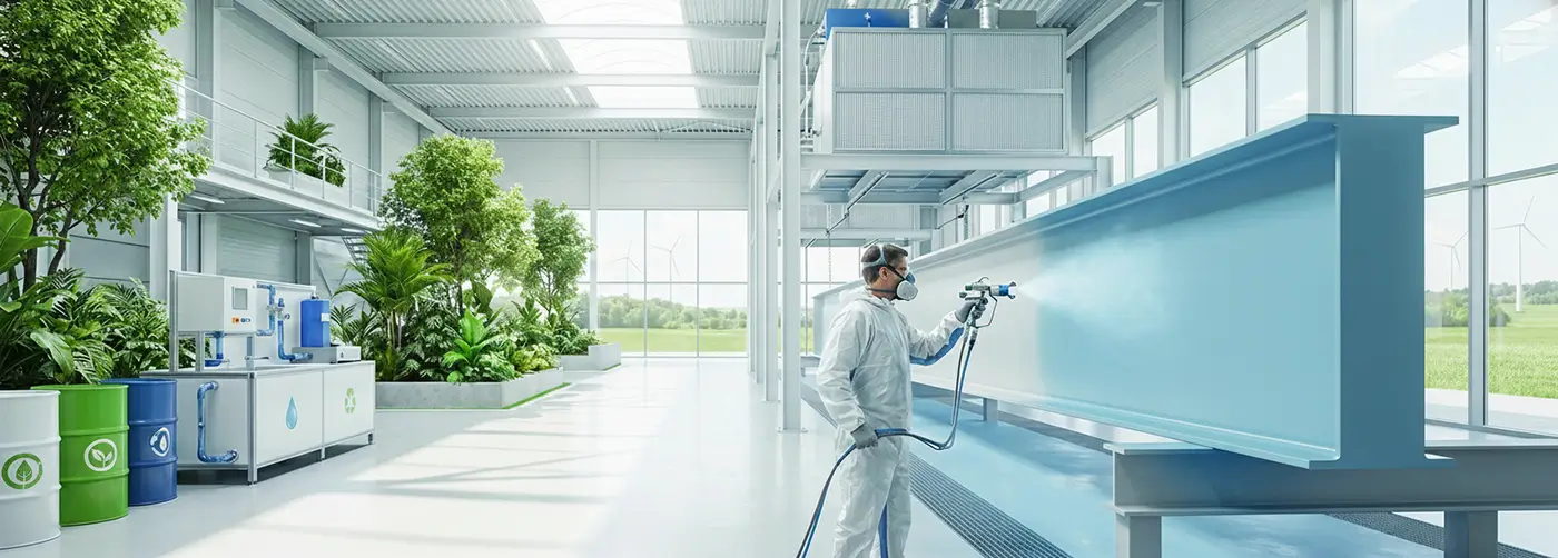 Sustentabilidade na pintura industrial.